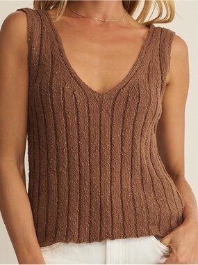 Acadia Sweater Tank in Palo Santo